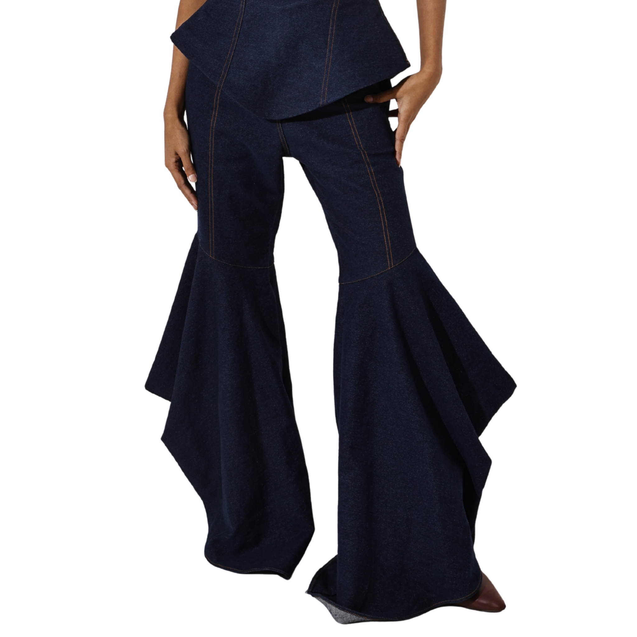 Draped Jeans